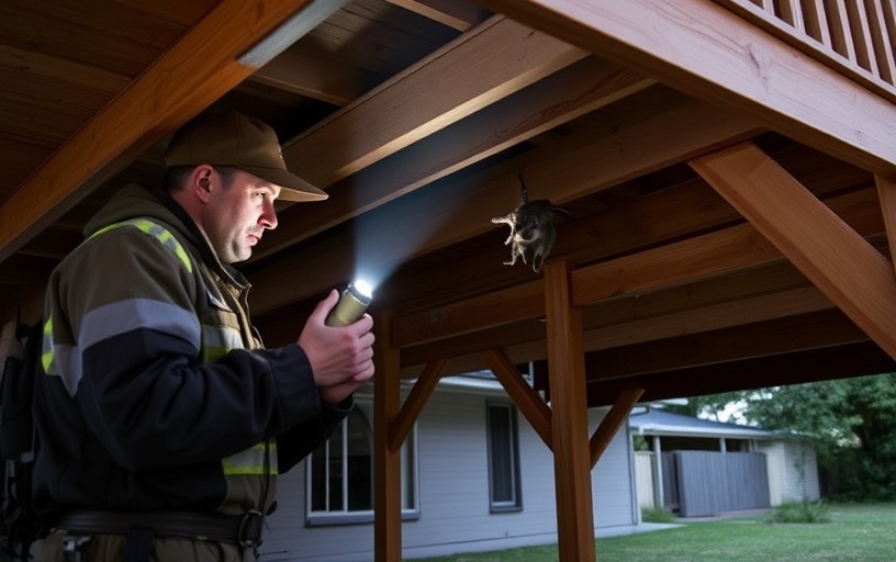 Under Deck Possum Removal in Pakenham